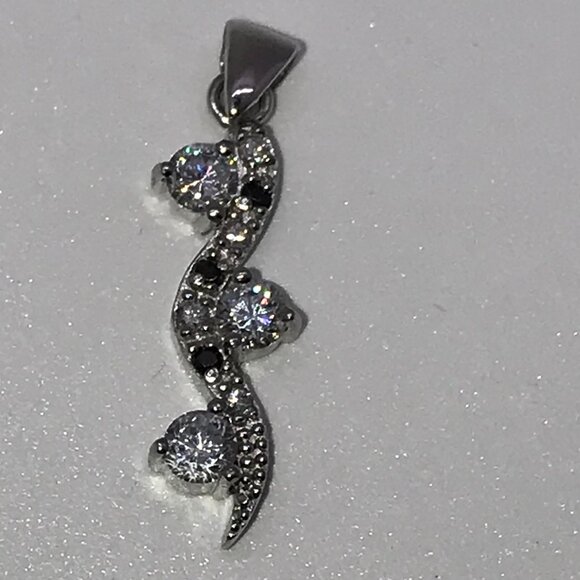 Topaz and Sapphire Silver Pendant - Picture 1 of 16